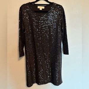 MICHAEL Michael Kors Sequin Little Black Dress ✨
